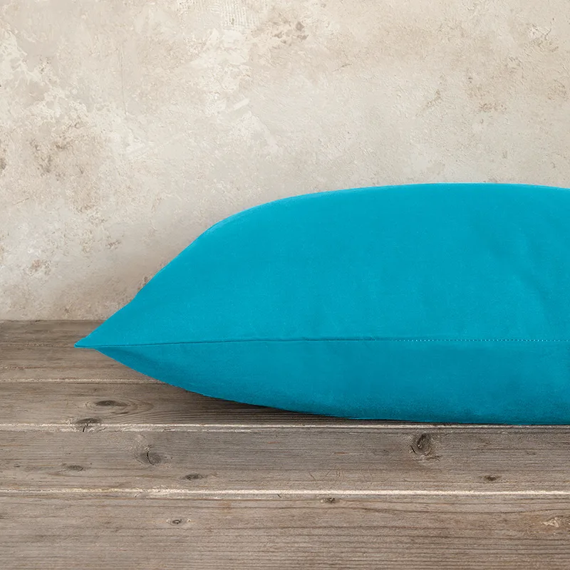 Μαξιλαροθήκες Ζεύγος 52X72 Nima Unicolors Petrol Blue (52x72)