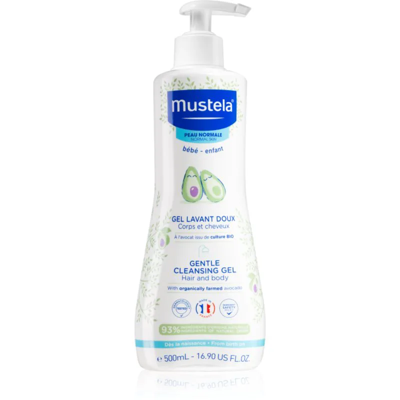 Mustela Bébé Bain τζελ καθαρισμου για σώμα και μαλλιά για παιδιά 500 ml