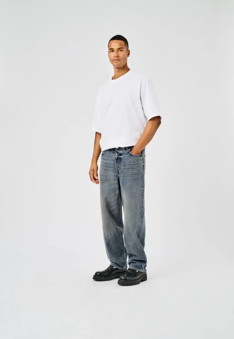 Only and Sons Fade Ανδρικό Loose Jean Παντελόνι 22032218 Σκούρο Γκρί