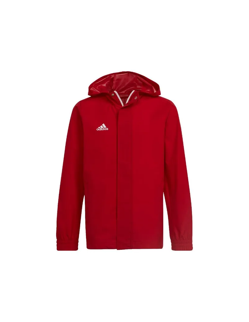 Adidas Παιδικό Αθλητικό Μπουφάν Κοντό με Κουκούλα Κόκκινο IK4013