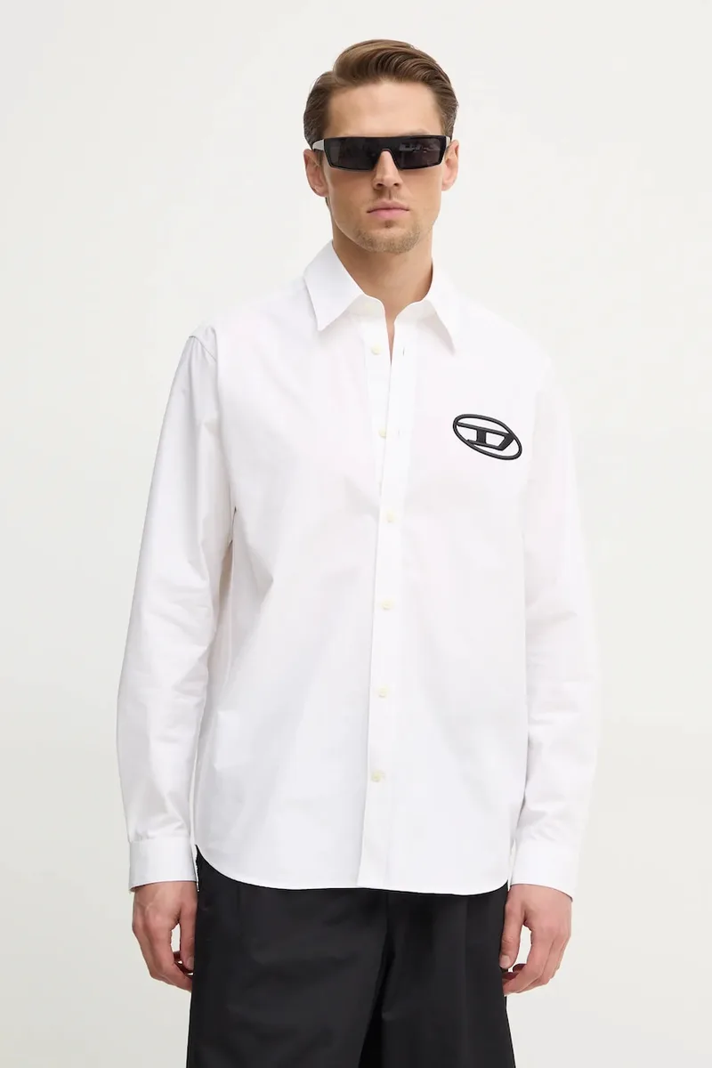 Βαμβακερό πουκάμισο Diesel S-SIMPLY-D SHIRT