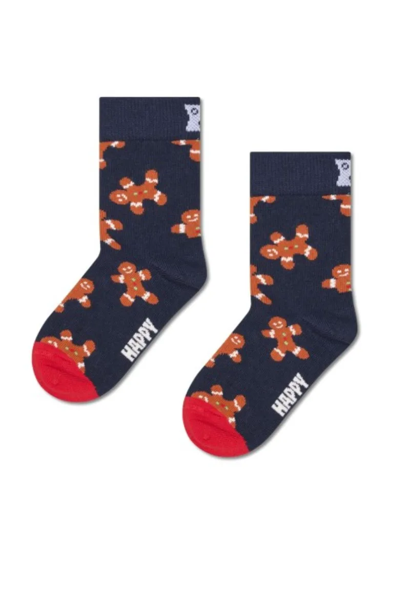 ΠΑΙΔΙΚΕΣ ΚΑΛΤΣΕΣ GINGERBREAD MAN HAPPY SOCKS ΠΟΛΥΧΡΩΜΟ