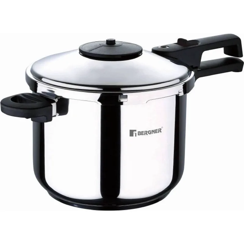 Χύτρα Ταχύτητος Ανοξείδωτη 6lt-Φ22x14εκ. Creta Bergner BG0BG04448 (Υλικό: Ανοξείδωτο) - Bergner - BG0BG04448