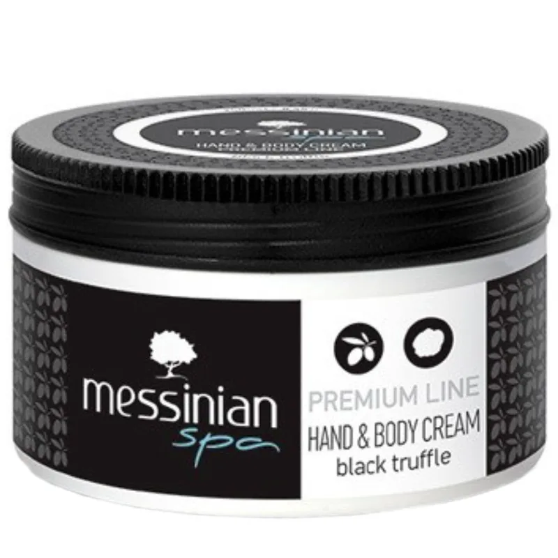 Messinian Spa Premium Line Black Truffle Hand & Body Cream Ενυδατική Κρέμα Χέριων & Σώματος με Άρωμα Μαύρης Τρούφας για Απαλό Δέρμα 250ml