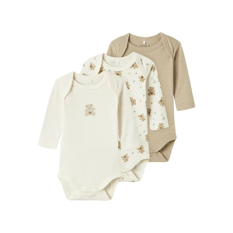 Φορμάκια σετ 3 τεμ. μπεμπέ unisex name it-13241729-Jet Stream