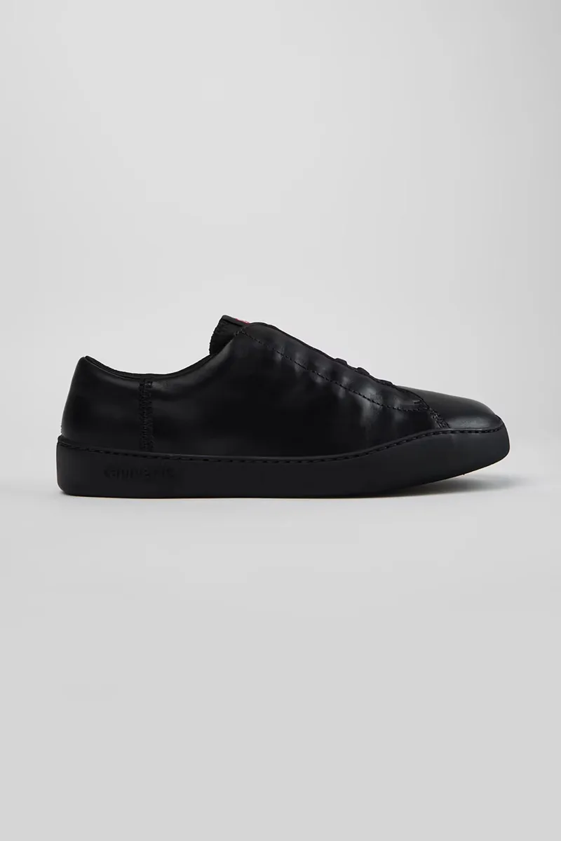 Camper ανδρικά δερμάτινα sneakers με λογότυπο "Peu Touring" - K101083-001 Μαύρο