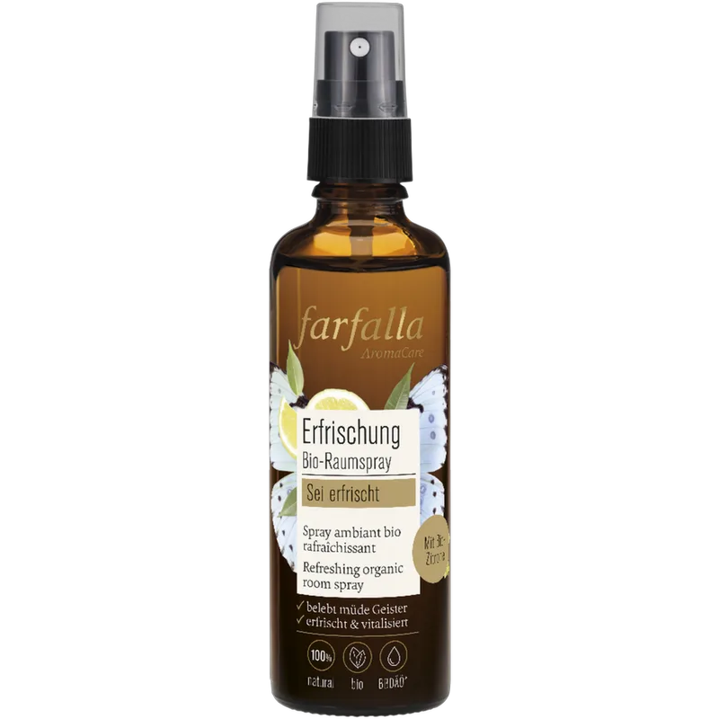 Farfalla Organic Lemon Refreshing Room Spray 75 ml