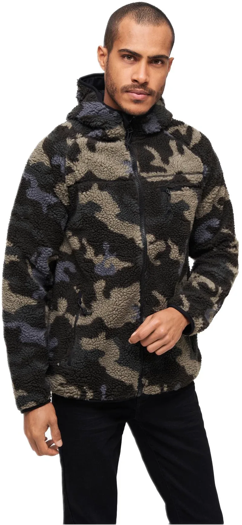 Teddyfleece Worker Jacket Brandit BD5024-00707 darkcamo