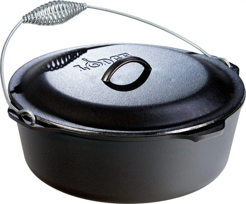 Κατσαρόλα - Γάστρα Μαντεμένια Dutch Oven 8,52Lt Με Ανοξείδωτη Λαβή Lodge
