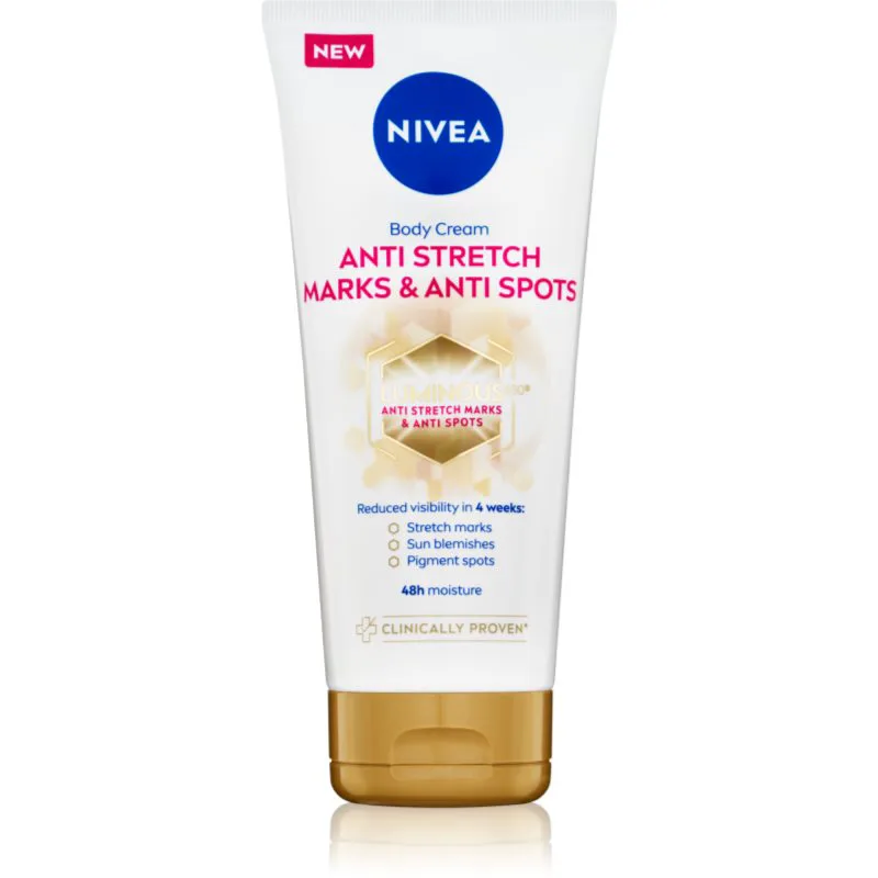 NIVEA Luminous 630 θρεπτική κρέμα σώματος για την αντιμετώπιση των ραγάδων 200 ml
