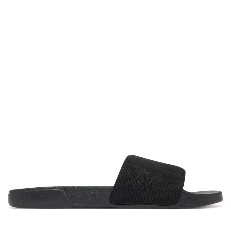 Παντόφλες Calvin Klein Ess Slide Hf Side Logo Cv HM0HM02227 Μαύρο