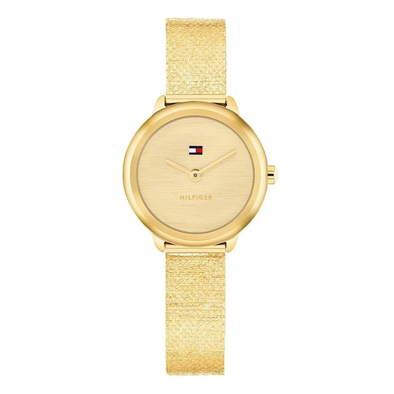 TOMMY HILFIGER Demi Χρυσό Tone Stainless Steel Mesh Bracelet 1782811