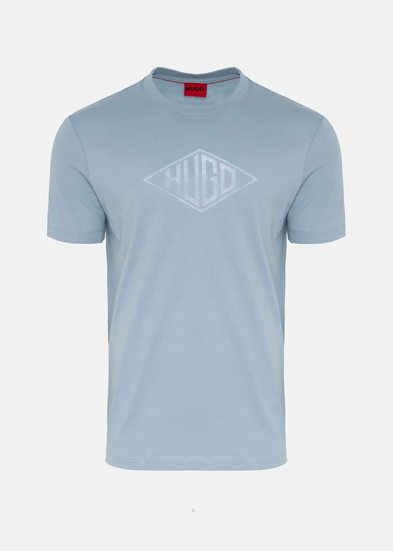 HUGO Κοντομάνικη T-shirt της σειράς Dalendi - 50534934 483 Open Blue
