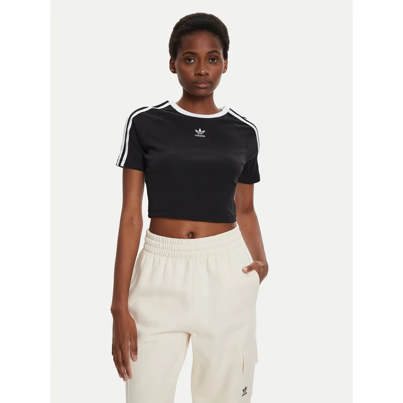 adidas T-Shirt 3-Stripes Baby IU2532 Μαύρο Slim Fit