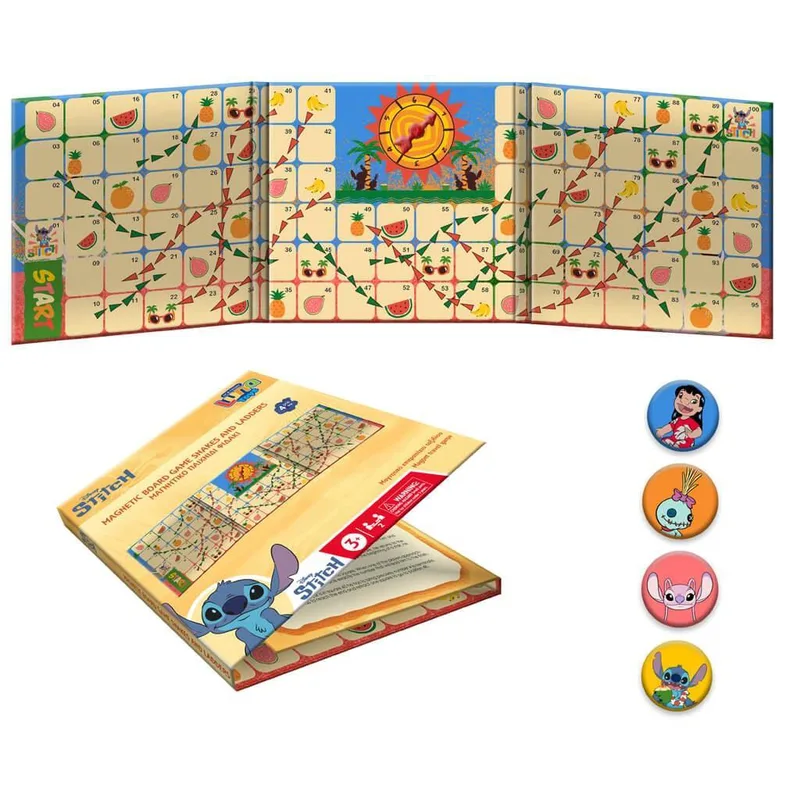 ΕΠΙΤΡΑΠΕΖΙΟ ΜΑΓΝΗΤΙΚΟ ΠΑΙΧΝΙΔΙ ΦΙΔΑΚΙ DISNEY STITCH 17,5X17,5X20 ΕΚ.