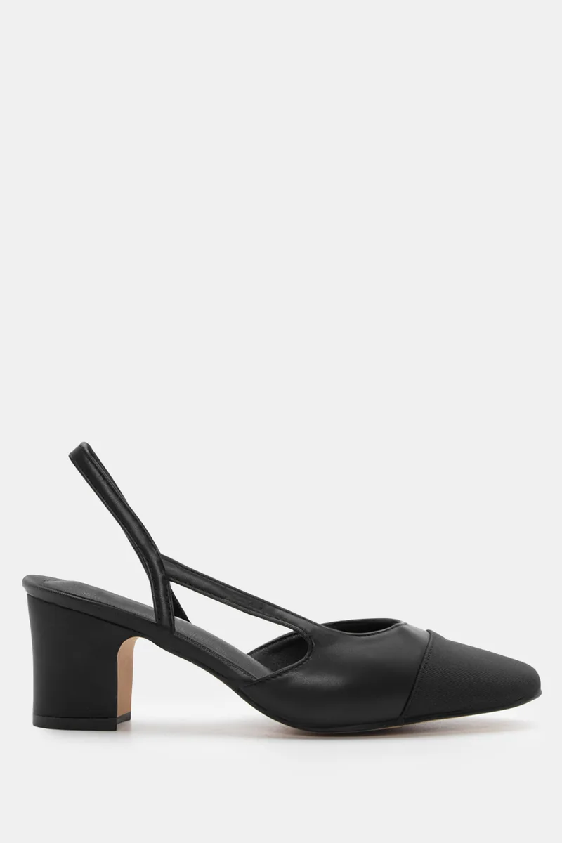 Γόβες Slingback - Μαύρο