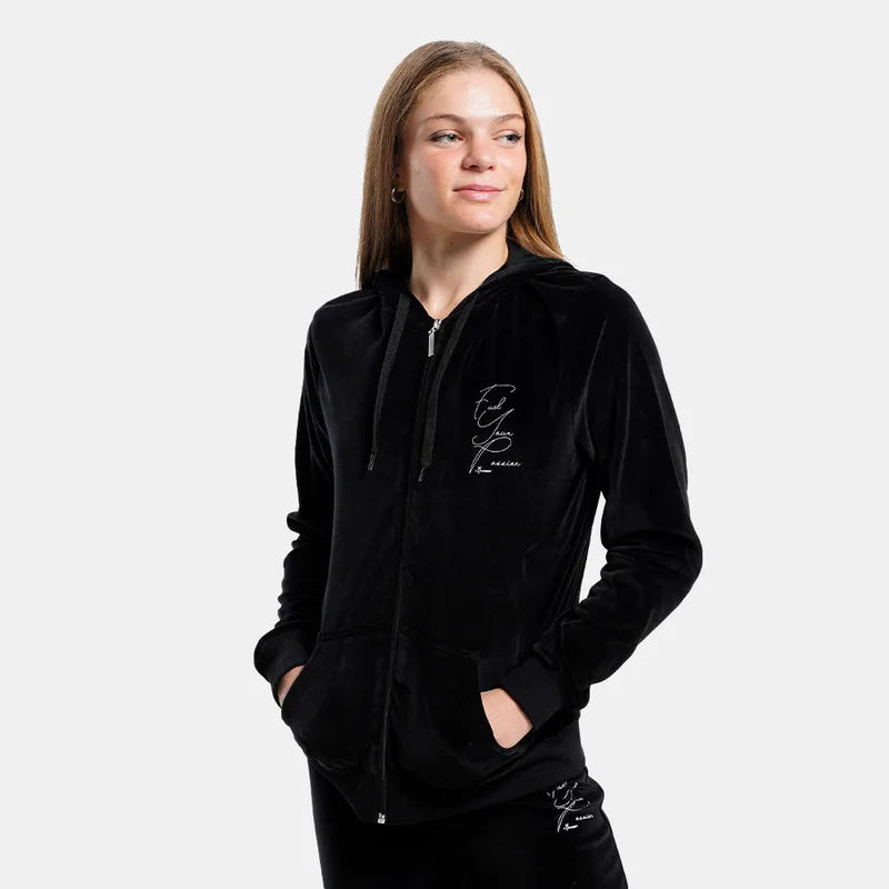 Target Hoodie Velour Fuel Γυναικεία Ζακέτα (9000150051_001)