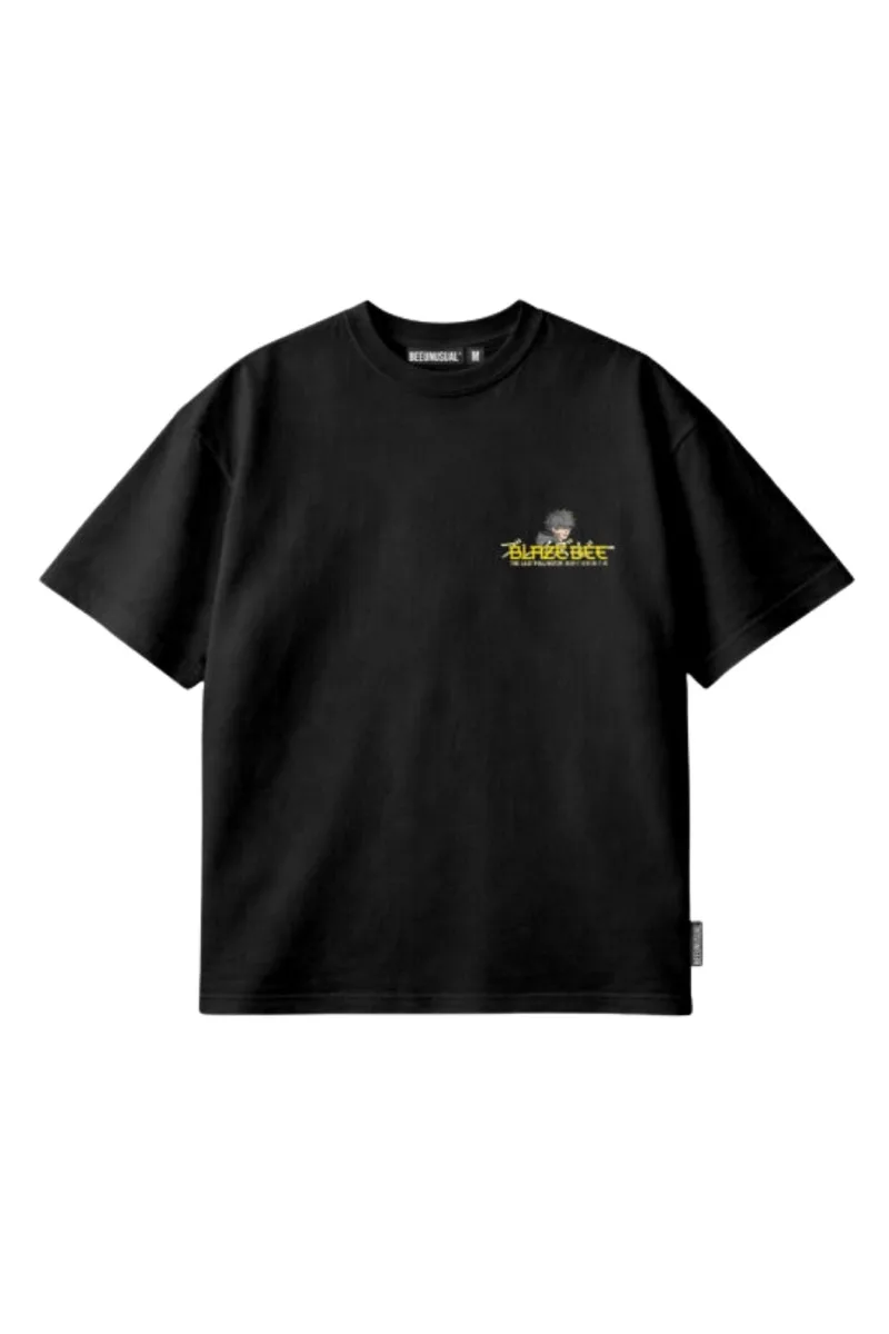 BEE UNUSUAL Blaze Bee Relaxed T-Shirt - Μαύρο-AT-260228-BLACK