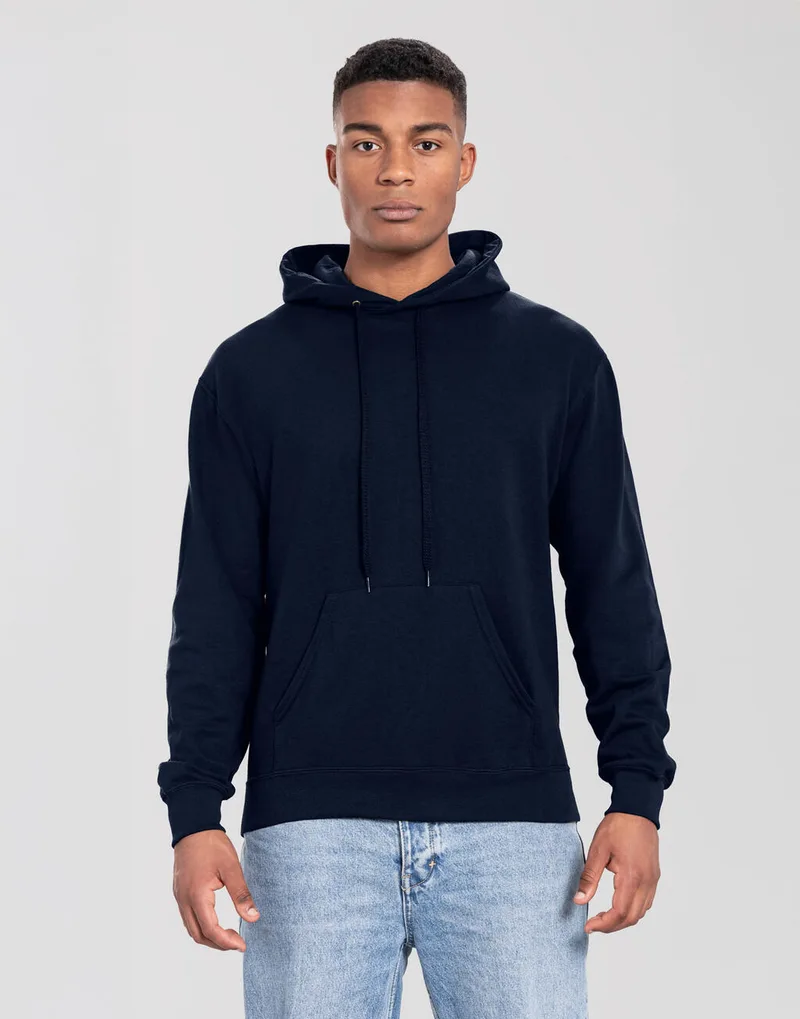 Φούτερ με Κουκούλα 0622940 Fruit of the Loom Iconic 250 Hooded Sweat Deep Navy
