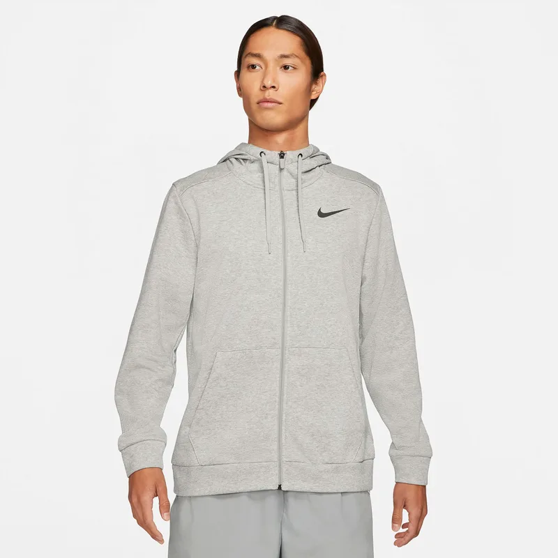 NIKE DRI-FIT FULL-ZIP TRAINING HOODIE ΓΚΡΙ