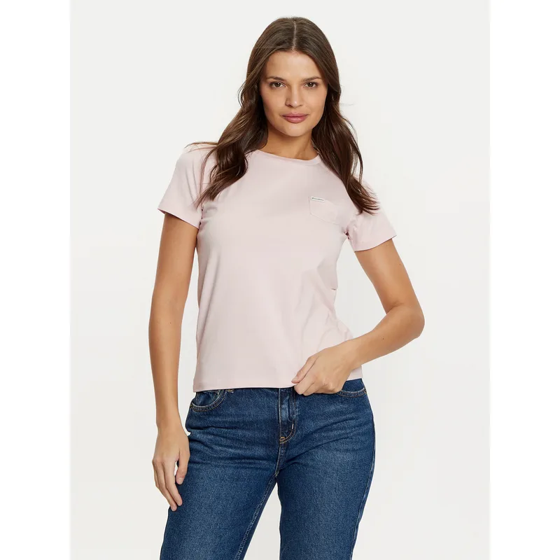 Guess Jeans T-Shirt W5RI52 J1314 Ροζ Regular Fit