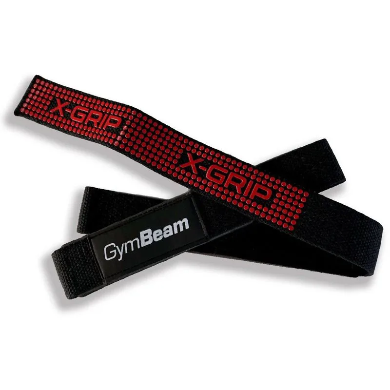 GymBeam X-Grip ιμάντες δύναμης χρώμα Black