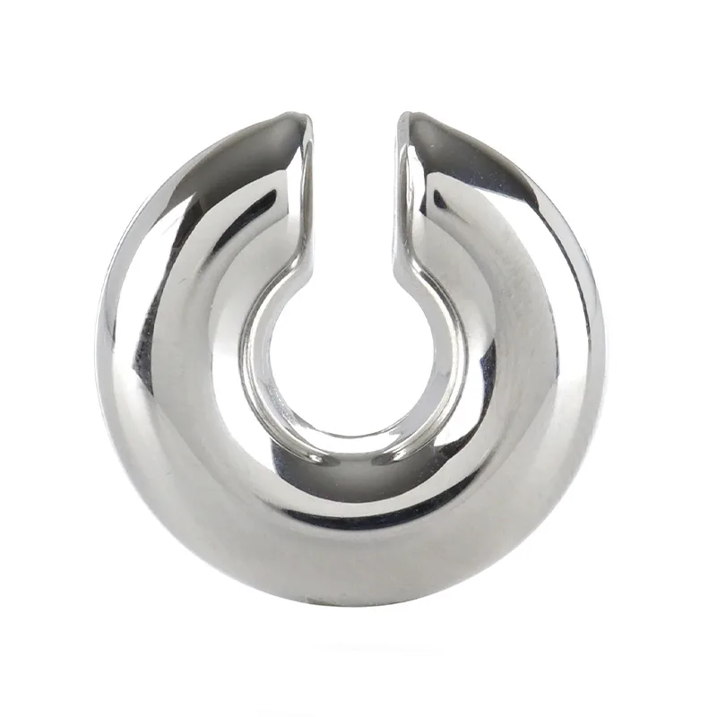 Jt Εντυπωσιακό ατσάλινο chunky ear cuff σκουλαρίκι Ασημί