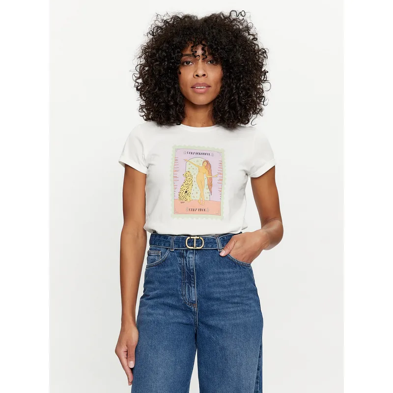 TWINSET T-Shirt 241TT2411 Λευκό Regular Fit