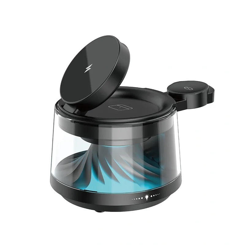 WiWU 5in1 Flow Wireless Charging Speaker Station with Ambient Light (W039)