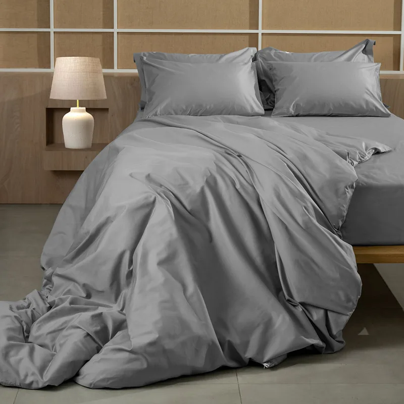 Σεντόνια Υπέρδιπλα (Σετ) 255X280 Sunshine Omnia Grey Χωρίς Λάστιχο (255x280)