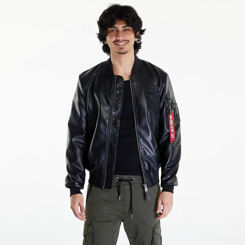 Μπουφάν Alpha Industries MA-1 VF Vegan Leather Black XL