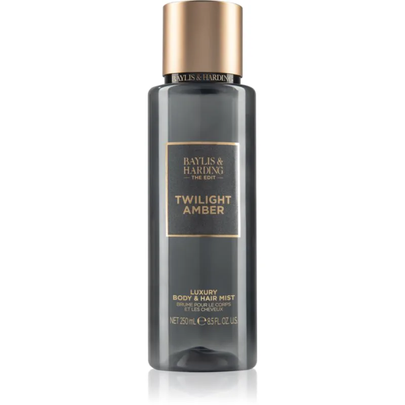 Baylis & Harding The Edit Twilight Amber αρωματικό σπρεϊ σώματος Amber, Vertiver & Vanilla 250 ml