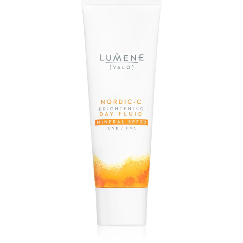 Lumene Nordic-C [VALO] Brightening Day Fluid μεταλλικό αντηλιακό υγρό για πρόσωπο SPF 30 50 ml