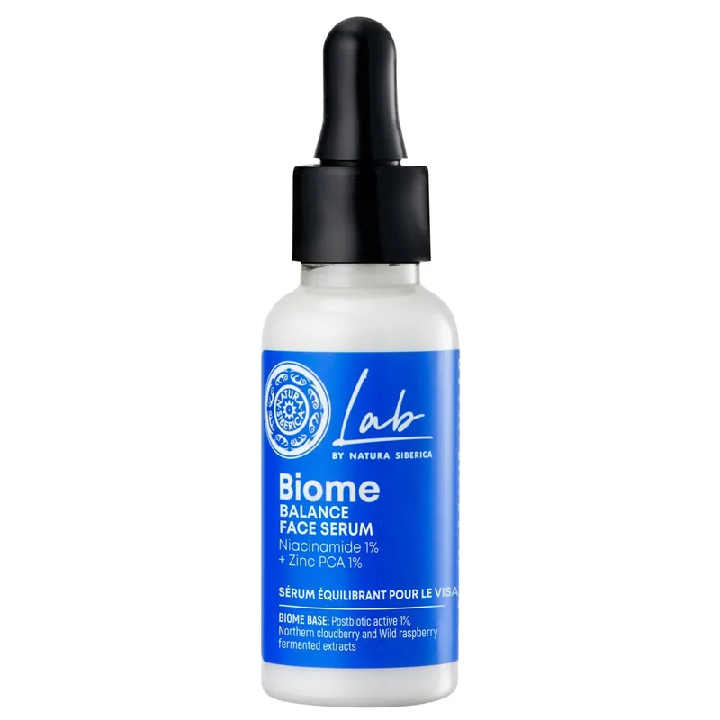 Natura Siberica Lab Biome Balance Face Serum Ορός Εξισορρόπησης Προσώπου με Νιασιναμίδη & Ψευδάργυρο 30ml