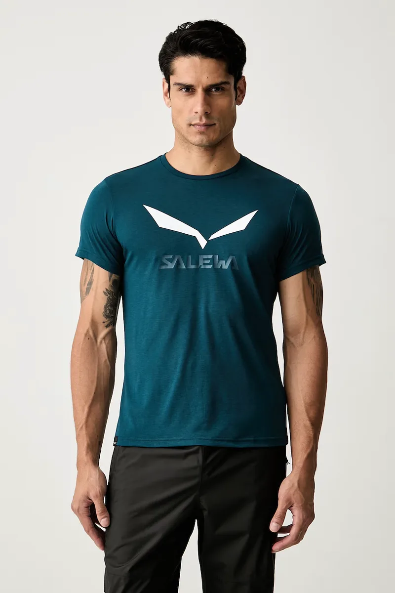 Salewa T-shirt πεζοπορίας Ανδρικό Solidlogo Dry