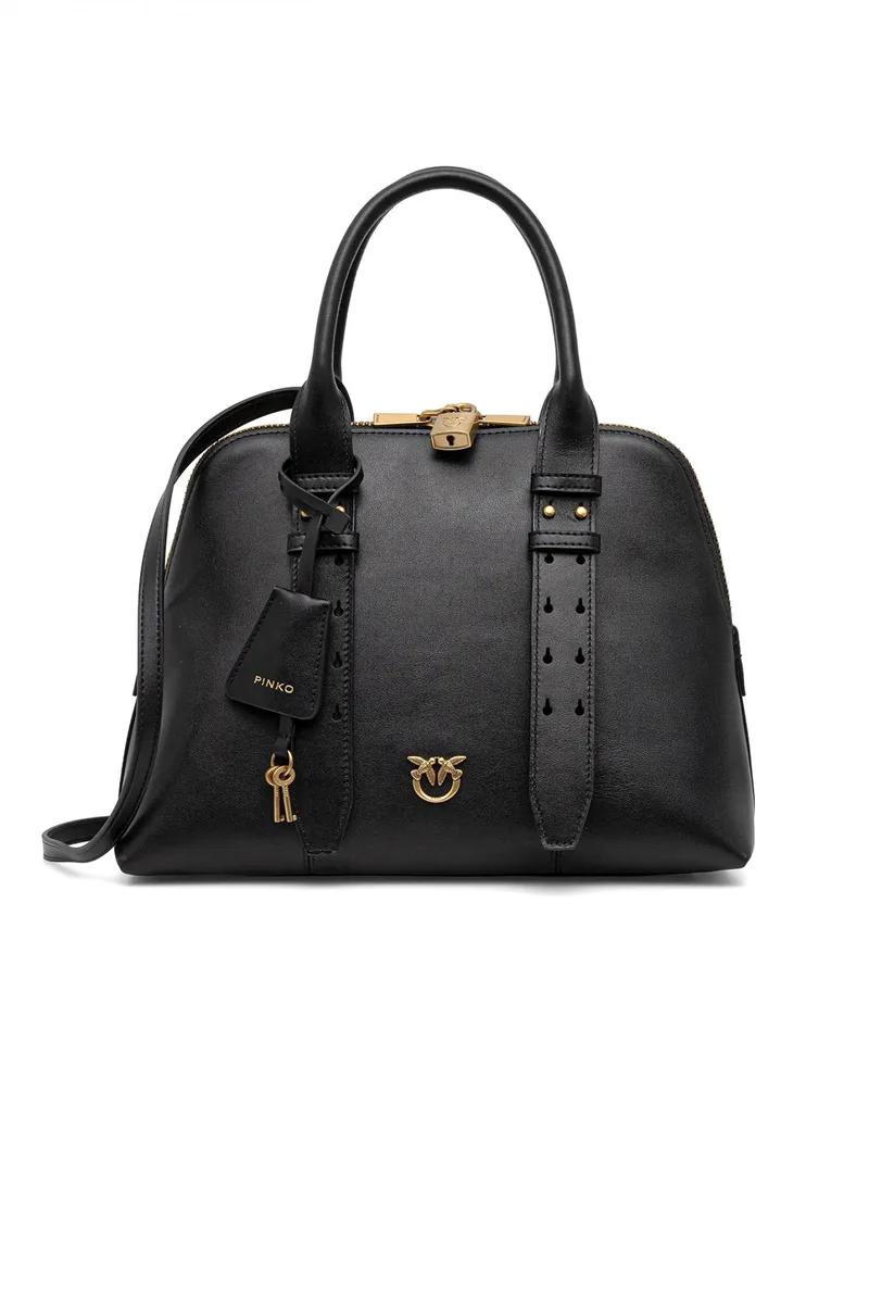 PINKO ΤΣΑΝΤΑ BOWLING BAG ΜΑΥΡO