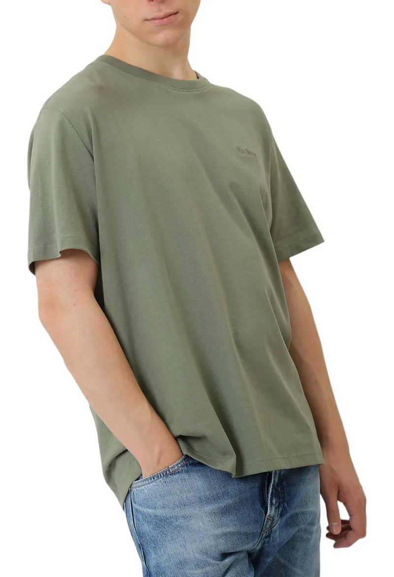 Μπλούζα Κοντομάνικη Pepe Jeans Drop 0 Connor PM509206-688-UMBER GREEN Ανδρικό