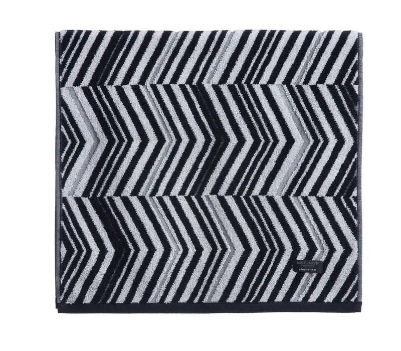 Πετσέτα Σώματος Nef-Nef Armin Grey/Black 70x140