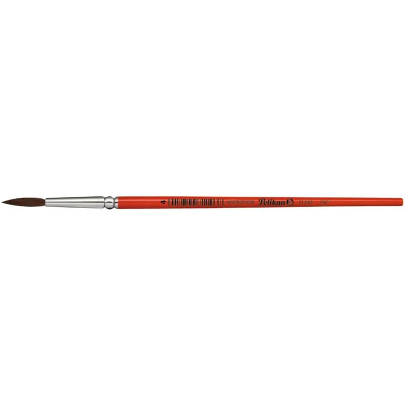 Pelikan 23 Στρογγυλό Πινέλο Ζωγραφικής Λούστρο 711036 Νο 4