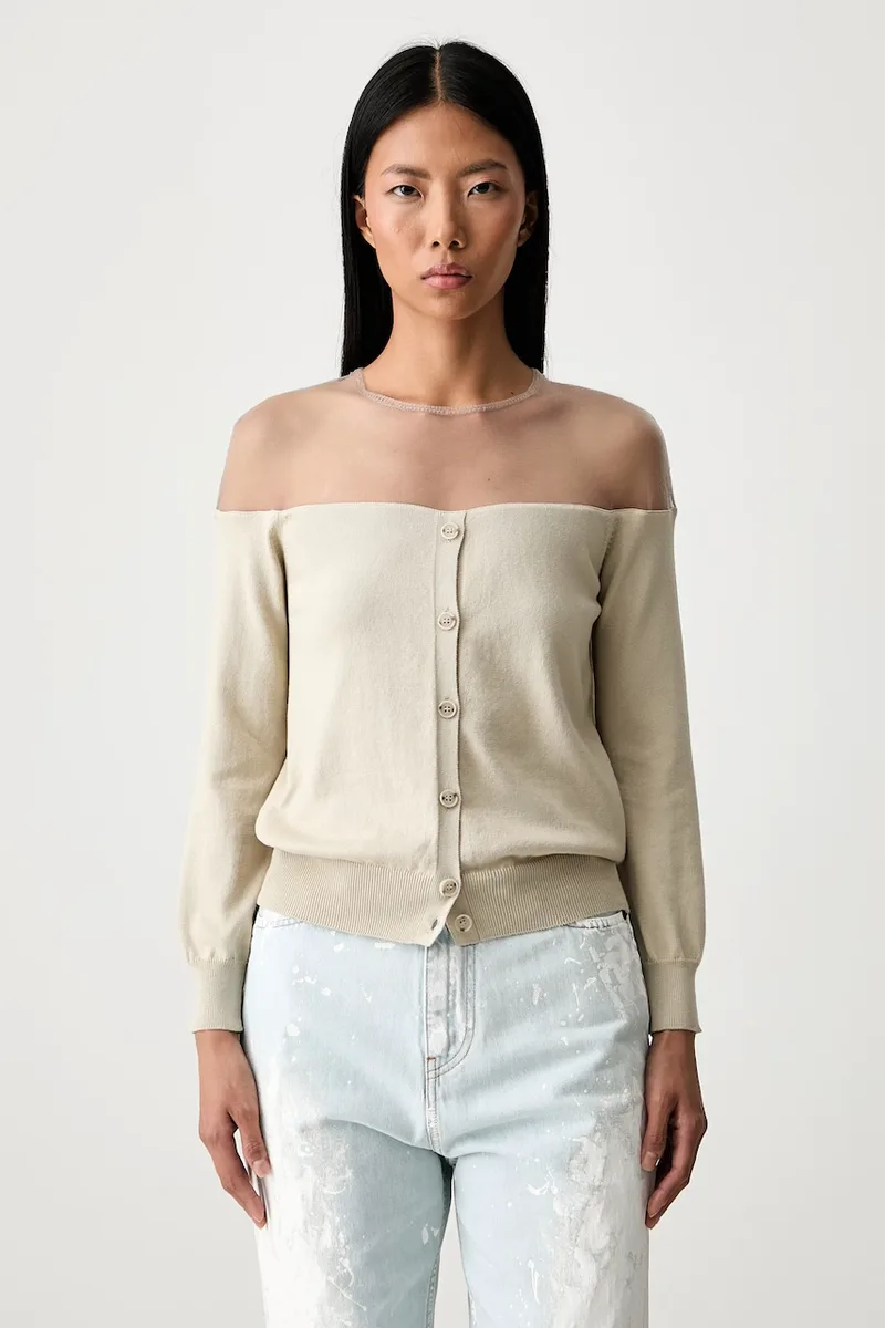 MM6 Maison Margiela πουλόβερ γυναικείο με βαμβάκι