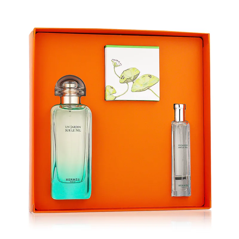Hermès Un Jardin Sur le Nil Eau de Toilette 100 ml + Eau de Toilette 15 ml + Soap 50 g (Unisex) 1 pcs