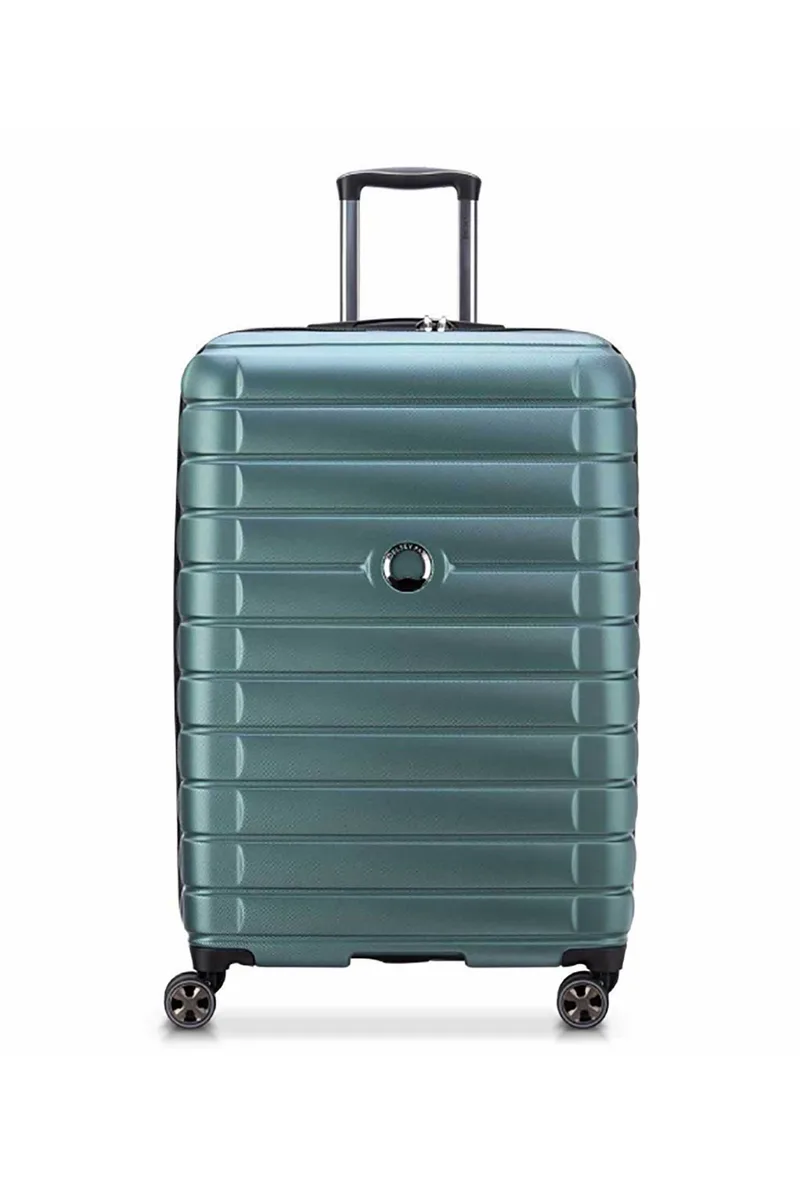 Delsey unisex βαλίτσα large hard μονόχρωμη με μεταλλικό λογότυπο και ανάγλυφο σχέδιο " Shadow" 78 x 50 x 30 cm - 287882103