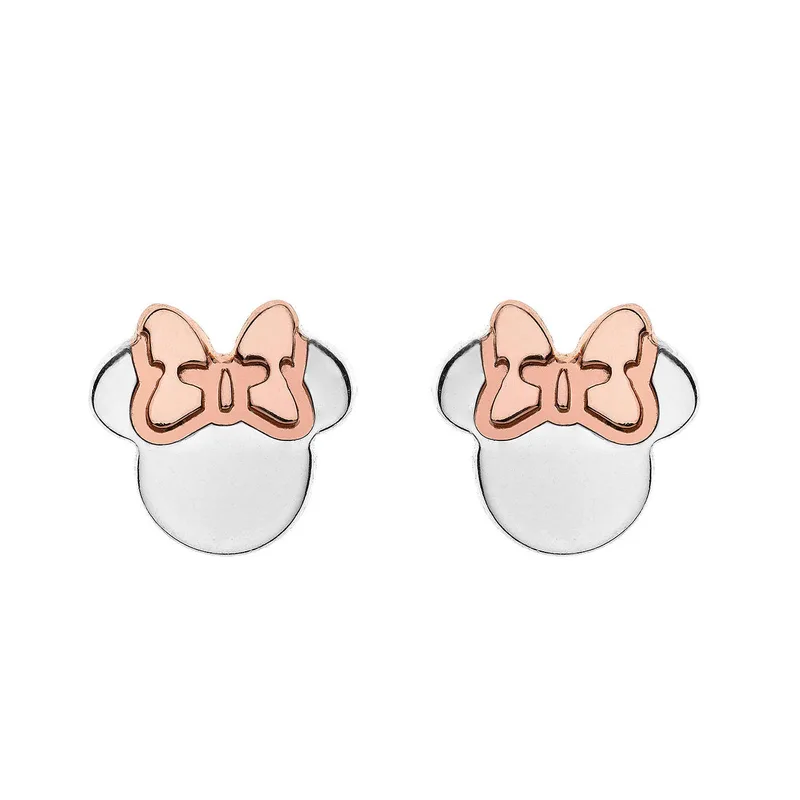 DISNEY Ασημένια Σκουλαρίκια Με τη Minnie Mouse ES00008TL.CS