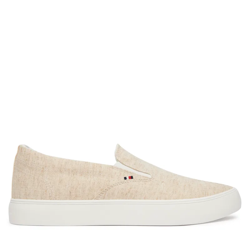 Πάνινα παπούτσια Tommy Hilfiger Harlem Core Ii Slip On Chambray FM0FM05819 Μπεζ