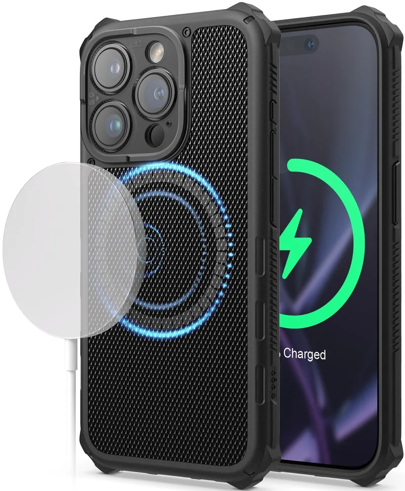 Elago Magnetic Armor - Ανθεκτική MagSafe Θήκη Σιλικόνης - Apple iPhone 15 Pro - Black (ES15MSAM61PRO-BK)