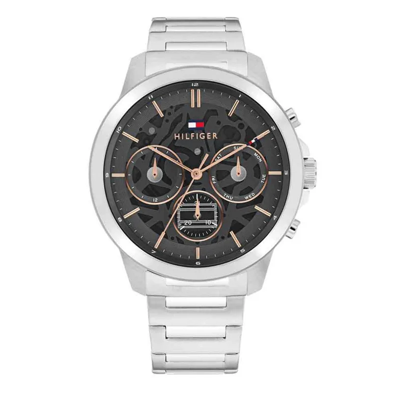 TOMMY HILFIGER Henry Multifunction Silver Stainless Steel Bracelet 1710683