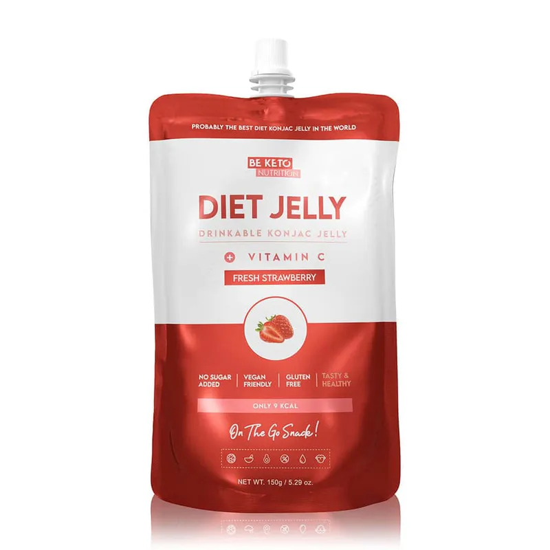 Beketo Diet Jelly γλυκομαννάνης Φράουλα (150g)
