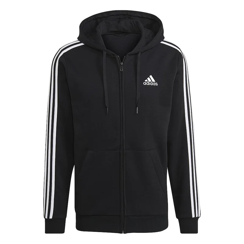 Essentials Fleece 3-Stripes Full-Zip Hoodie GK9051