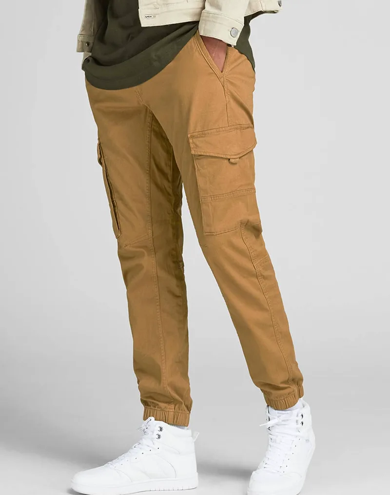 JACK&JONES ΠΑΝΤΕΛΟΝΙ JJIPAUL JJFLAKE AKM 542 BLACK NOOS 12139912-Rubber SandyBrown