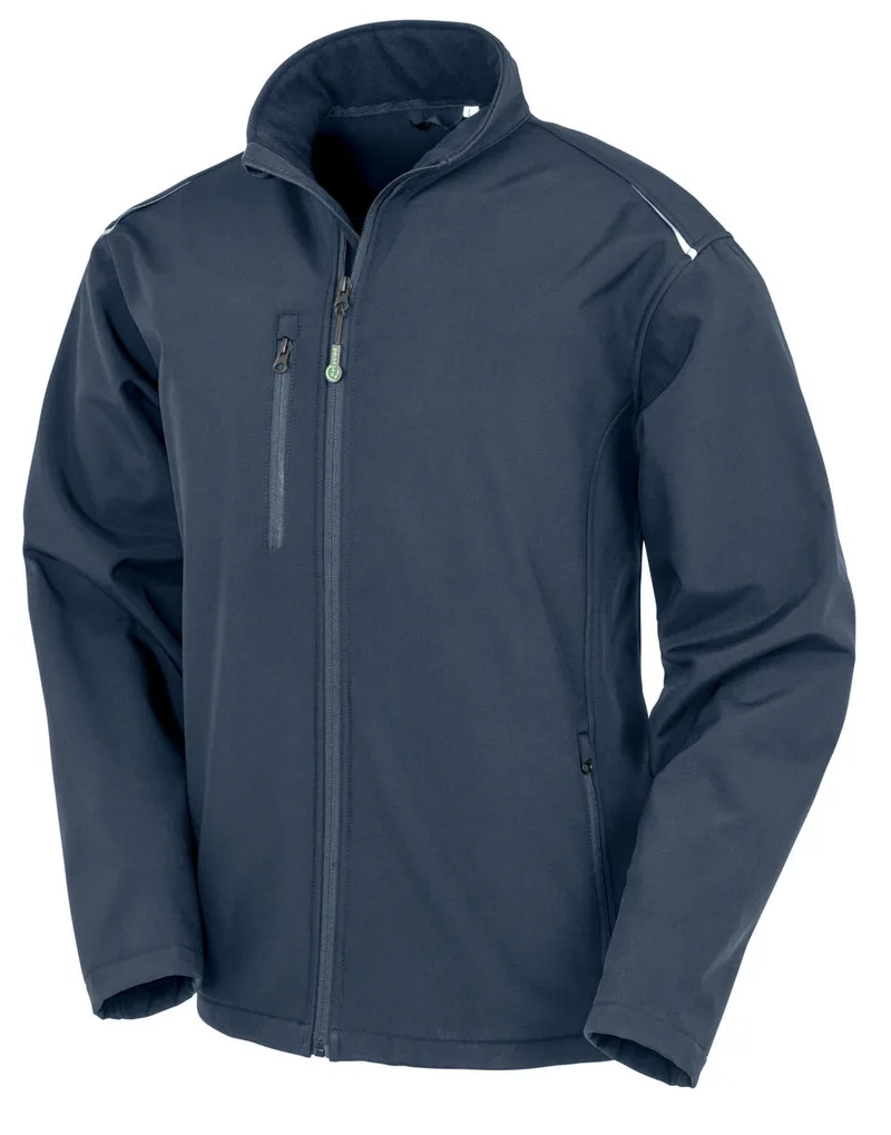 Recycled 3-Layer Printable Softshell Jacket Result Recycled R900M Navy